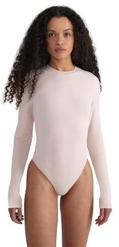 Style & Republic Langarm Body Damen aus Baumwolle, Samtig weich und Bequem Bodysuit mit Rundhalsausschnitt & Druckknopfverschluss