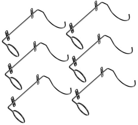 Generico 6 Pezzi Portabottiglie da Vino Rastrelliera da Muro per Bottiglie Vino Stabile e Robusto per Cucine