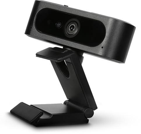 Targus Full HD 1080p Webcam with IR Facial Recognition, Windows Hello Compatible, Dual Stereo Microphones, Spy Guard Privacy Cover, Autofocus, 360° Rotation, USB-A & USB-C, Zoom Certified AVC045GL