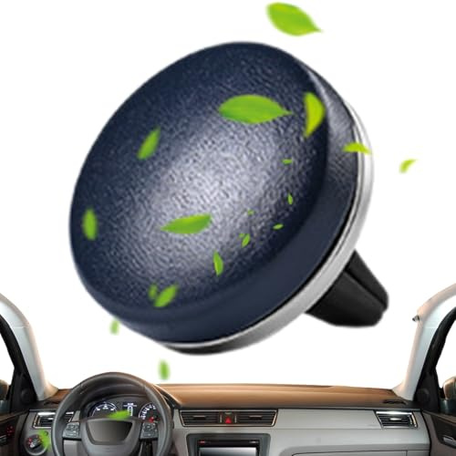 Désodorisant de voiture à clip - En cuir d'agneau - Élégant - Avec 3 tampons de recharge pour parfum - Pour femmes, hommes et véhicules comme voiture, SUV, camion