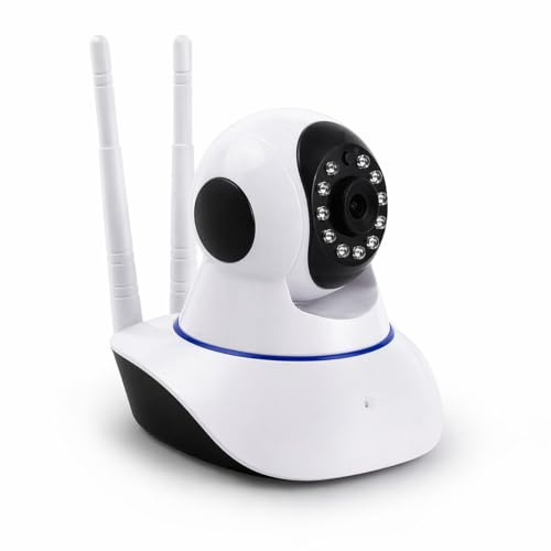 Telecamera WiFi Interno 1080P, Camera di Sorveglianza Smart con Visione Notturna IR, Audio Bidirezionale, Controllo da App, Rilevamento Movimento, Compatibile Smartphone, Sicurezza Casa e ufficio
