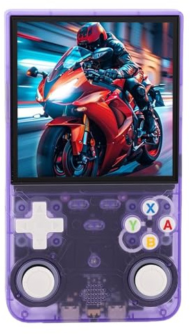 Console per Videogiochi Portatile Console per Videogiochi retrò con Doppio Joystick e Schermo da 4 Pollici per, di Gioco Multiplayer Portatile (64G)