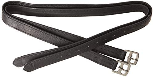 Cwell Equine Neue weiche Steigbügelriemen schwarz Größen wählbar (121,9 cm)