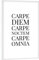 artboxONE Poster mit weißem Rahmen 30x20 cm Typografie Carpe Diem Carpe Noctem - Bild Carpe Diem Noctem