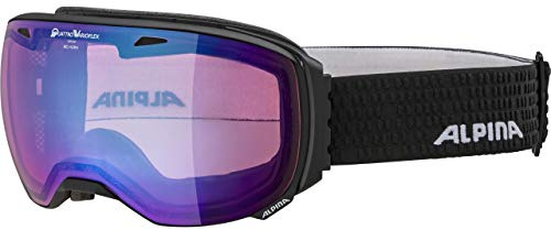 ALPINA Big Horn Q-Lite - Stylische Skibrille, Snowboard Brille für Männer und Frauen, kontrastverstärkende Scheiben für alle Bedingungen, beschlagfreie Sicht durch Fogstop, Zuverlässiger UV Schutz