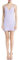 iB-iP Damen Miederkleid Baumwoll Sexy Spaghettiträger Unterröcke Mini Unterkleid, Größe: 36, Flieder