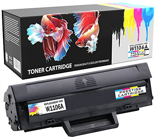 Prestige Cartridge W1106A 106A 1000 Seiten Toner kompatibel für Laser MFP 135a 135ag 135r 135w 135wg 137fnw 137fwg 107a 107r 107w, mit CHIP