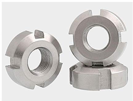 Edelstahl 304, geschlitzte runde Mutter, M10-M80M110M130M140, (1 Stück)-M52 * 1,5