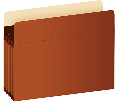 Pendaflex 15423 Akkordeon-Akkordeon-Dokumententaschen, extra langlebig, erweiterbar 8,9 cm, legale Größe, verstärkt mit Dupont-Tyvek-Material, 10 Stück pro Box (15423), Braun