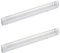 Britalia 2 Pack | White 13W T5 Ultraslim Fluorescent Under Cabinet Switched Striplight Fitting with Diffuser | 2 Metre Mains Cable & Fixing Kit Included | 572mm Length