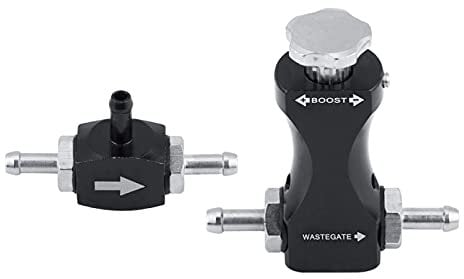 EBTOOLS pour boost controller turbo pour boost controller Contrôleur Turbo Boost Kit de contrôleur Turbo Boost manuel réglable Valve de purge en T bilatérale avec support de montage universelTé turbo