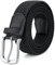 MOZETO Elastisch Stretch Gürtel Breite 3.3cm, Stoffgürtel Stretchgürtel Flechtgürtel Geflochtener Gürtel für Damen und Herren, Schwarz, Geeignet für 42-46 taille / Länge135cm