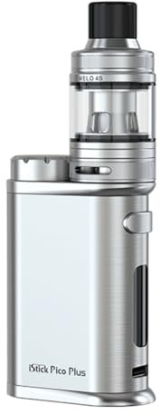 For Eleaf Kit iStick Pico Plus Mod 75 W (Argento) 4 ml Atomizzatore Melo 4S Tank Resistenze EC-A Coil 0,3 Ω/0,5 Ω Alimentato da Batteria 18650 [Batteria esclusa] Originale - senza nicotina
