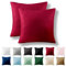 Alreya 2er-Set Renforcé Kissenbezug 40 x 40 cm - 100% Baumwolle mit YKK Reißverschluss, Superweicher Kopfkissenbezug 40x40, Kissenhülle, Rot, nur Kissenbezug