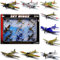 9 TLG. Set: Metall Airforce Flugzeuge/Düsenjet - Düsenflieger - Militär Flugzeug - Zum Sammeln & Spielen - Sehr Stabil - Kampfjet Pilot/Kampfflugzeug Mode