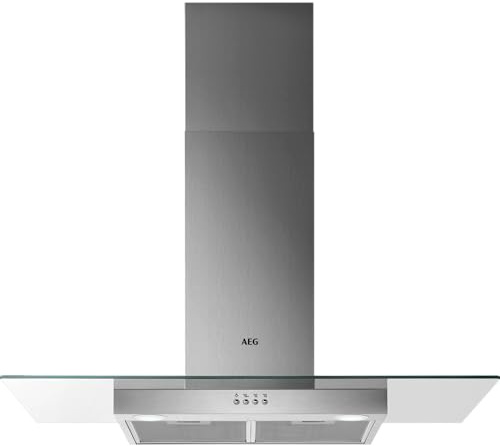 AEG 5000 Series ExtractionTech Cooker Hood 90 cm, DTB3954M, Glass Hood, 3 Speeds, LED Lights, Maximum Filtration, Washable carbon filter, Vent Capacity 600 (m³/h) 69 dB, Stainless Steel, Class C