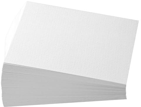 100 Stück Aquarellpapier, 63,5 kg/300 g/m², schweres Kunstmalpapier, weißes Wassermalpapier für Künstler und Kinder (12,7 x 17,8 cm)