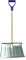 Schneeschaufel Metall Schneeschieber mit Holzstiel Schneeräumer ca. 130cm D-Griff