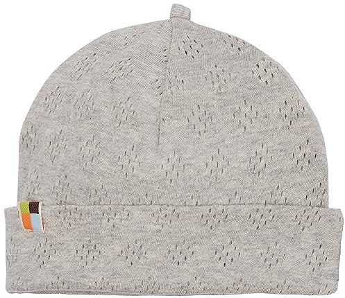 loud + proud Unisex Kinder Lt1 Jacquard Strick, GOTS Zertifiziert Beanie-Mütze, Silver, 42-44 EU
