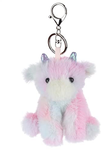 Apricot Lamb – Plüsch farbig Drache Schlüsselanhänger – Schlüsselanhänger Glücksbringer,Geschenke Freundin oder Freund,Geschenk zum Führerschein, Frauen,Mädchen