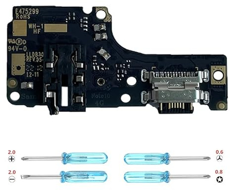 iYAiYO Conector Dock para Xiaomi Redmi Note 10 4G/ Redmi Note 10S M2101K7AI, M2101K7AG Toma de Carga Dock Charging de Repuesto con Herramienta de Instalación