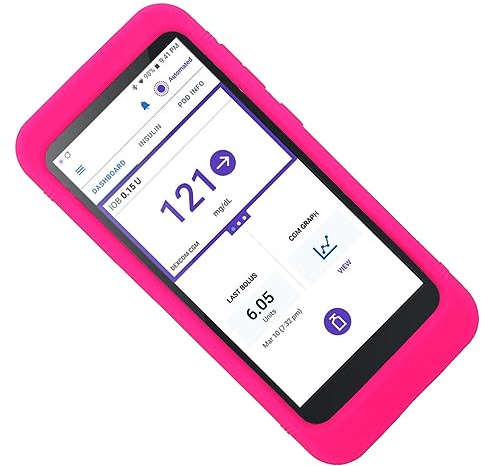 Silicone Case for Omnipod 5 Receiver (Continuous Glucose Monitoring) (HPink)