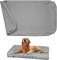 Joroamp Wasserdichter Hundebettbezug, große Hundebetten mit waschbarem Bezug für drinnen und draußen, mit Reißverschluss, abnehmbar, 117,8 x 73,8 x 10,2 cm, Grau