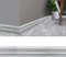 3D Pattern Sticker Wall Trim Line Skirting Border, 230x8CM Waterproof Self Adhesive Wallpaper Borders, Foam Edge Strip Border Dado Rail Baseboard Corner Line Stickers Flexible Molding Ceiling Border