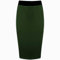 Tease Ladies Plain Office Women's Stretch Bodycon Midi Pencil Skirt Plus Size 8-26 (18, Bottle Green)