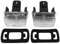 SHLPDFM 2 Stück LED Kennzeichenbeleuchtung für Peugeot 206 207 306 307 308 406 407 Citroen C3 C4 C5 6340A3