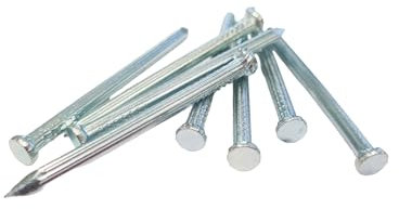 Super Mundo - 90 piezas Clavos de acero al carbono, 7x65mm, clavos galvanizados para colgar imágenes y carpintería (99709)