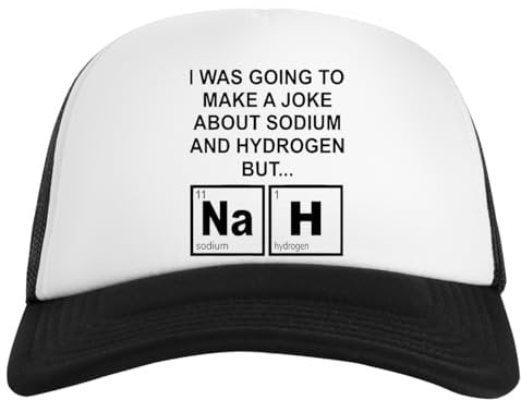 A Joke Abousodium and Hydrogen Nah Weiße Baseballmütze Unisex Snapback