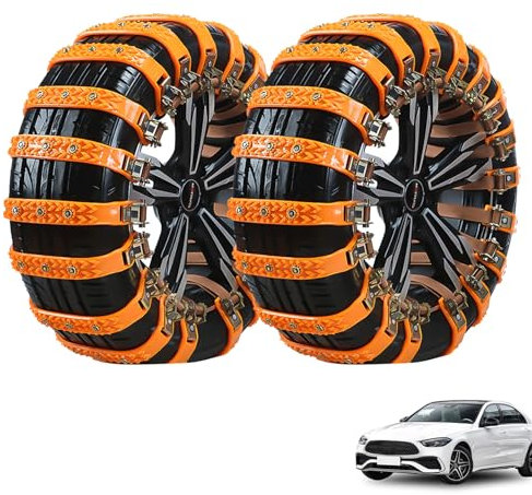 Catene da neve per auto, 8/16 pezzi, universali, fascette per cavi antiscivolo, in plastica, per pneumatici da auto, fango, emergenze come neve e pioggia (16 pezzi)