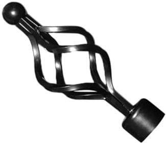 MAGICLULU 2St Gardinenstange Dekorativer Kopf dekoration schlafzimmer bedroom decor the black blak schlafzimmer deko schwarze tönung schürze schwarz swor Römischer Pol Vorhang Stecker Eisen