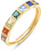 KINGWHYTE Chakra Ring für Frauen Sterling Silber Verstellbarer Ringe Heilender Schmuck Chakra-Geschenke für Mutter Tochter Yoga Liebhaber(Vergoldet)