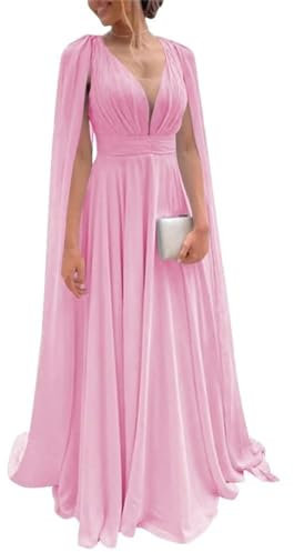 Vestidos largos de dama de honor para boda, de gasa, vestidos de invitada de boda para mujer, vestidos formales de fiesta de noche, Luz Lila, 48