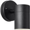 Lightbox Moderne Außen Wandlampe mit Glas Abdeckung in Schwarz - Outdoor Wandleuchte - 12 x 9 x 11 cm - GU10 - max. 20 W - für den Hauseingang oder Gartenhaus - aus Metall/Glas - in Schwarz