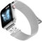 LanQii Correa Compatible con Apple Watch Series 10 42 mm/9/8/7 41 mm/Watch SE 2/1 40 mm, Magnética Metal Pulseras de Repuesto para Apple Watch Series 6/5/4 40 mm/3/2/1 38 mm, Plata