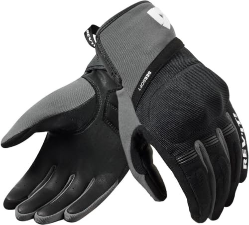 REV'IT! Revit Mosca 2 Motorrad Handschuhe, schwarz/grau, S