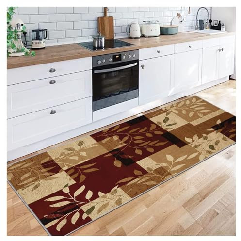 Siunwdiy Alfombra Antideslizante para Pasillo 3 Metros, Alfombra Antimanchas,Marrón, Antideslizante Entrada Estera por Corredor Cocina Sala Dormitorio, Múltiples Tallas, Personalizable,70X300CM