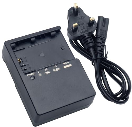 LC-E6 LP-E6 Battery Charger Compatible with LP-E6 LC-E6 LC-E6N LC-E6NH Batteries for Canon EOS R R5 R5 C R6 6D 7D 60D 70D 80D 90D 5D 5DS 5DS R 6D Mark II 7D 7D Mark II Cameras Power Supply