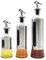 CCHONG Glass Olive Oil Dispenser Bottle for Kitchen Olive Oil Bottle Drizzler Vinegar Dispenser Syrup Dispenser Glass Bottles for Kitchen Gadgets (Silver, 3 Pack)
