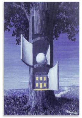 Kunstposter, Motiv: Die Stimme des Blutes von Rene Magritte, Wandkunst, Poster, Rollen, Leinwand, Gemälde, Bild, Wohnzimmer-Dekoration, Zuhause, 40 x 60 cm