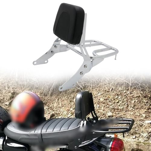 EYNLDS Appui-Dos De Passager avec Coussin De Moto, Barre Sissy, Porte-Bagages pour T&riumph Bonneville T120 T100 Street Twin Scrambler 2017 – 2022
