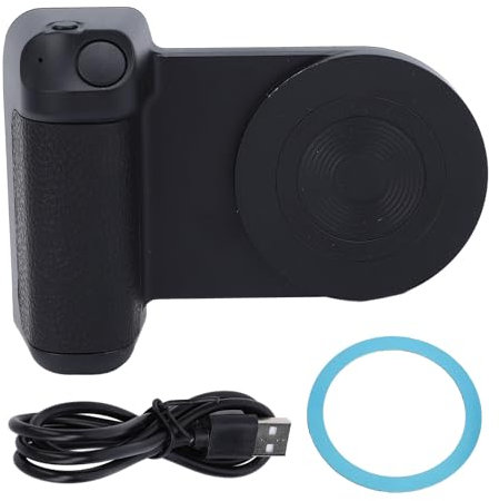Magnetic Camera Handle Bluetooth Bracket, Smartphone Camera Grip Handle Holder, Phone Handle Photo Holder Wireless Charging Stand, Bluetooth Remote Control for Video Photo