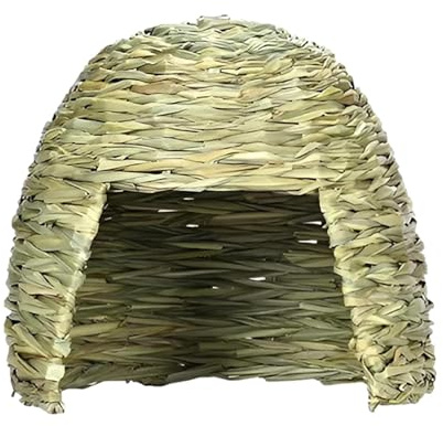 Grashaus für Kaninchen, Chinchillas, Heuhaus, Spielbereich für Hamster, Versteckbett für Kleintiere, faltbares Bett, Grasversteck für Kaninchen und Meerschweinchen, Spielhaus