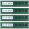SRMAN 4X DDR3 RAM da 4 GB di Memoria PC3-12800 1,5 V 1600 MHz 240 Pin Memoria Desktop DIMM Buffer E Non ECC per Scheda Madre AMD Desktop
