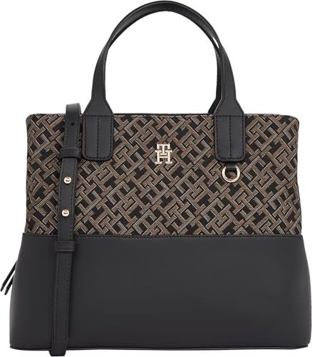 Tommy Hilfiger TH Jaquard Med Satchel Damen Handtasche mehrfarbig
