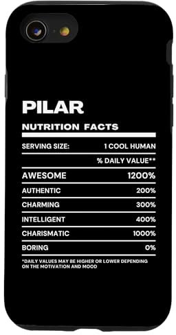 Carcasa para iPhone SE (2020) / 7 / 8 Pilar Datos de Nutrición Nombre Gracioso