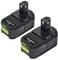 2X 8.0Ah P108 Battery for Ryobi, Powtree Replacement for Ryobi One+ Battery Compatible for P102 P103 P104 P105 P107 P108 P109 P122 Cordless Power Tools with LED Indicator